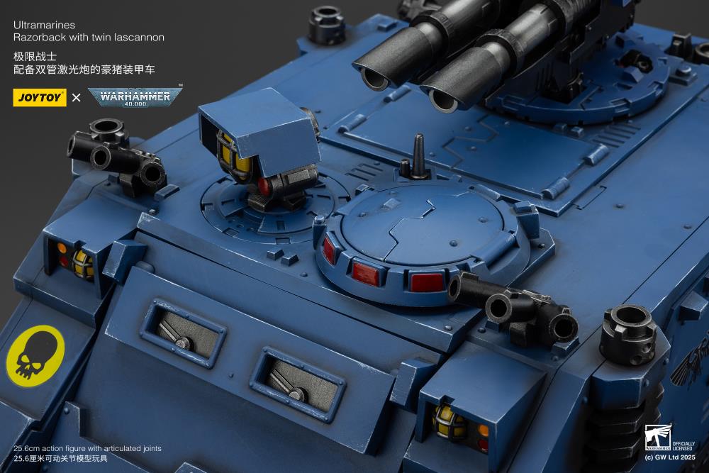 Warhammer 40K Ultramarines Razorback with Twin Lascannon 1/18 Scale Vehicle Gallery Image 36