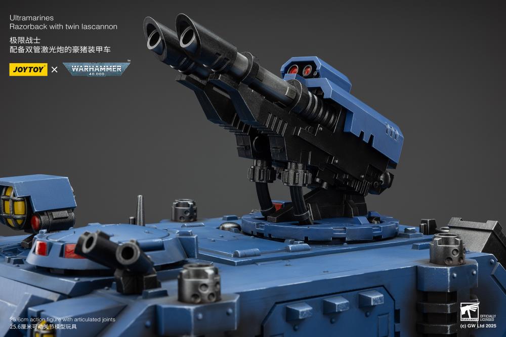 Warhammer 40K Ultramarines Razorback with Twin Lascannon 1/18 Scale Vehicle Gallery Image 27