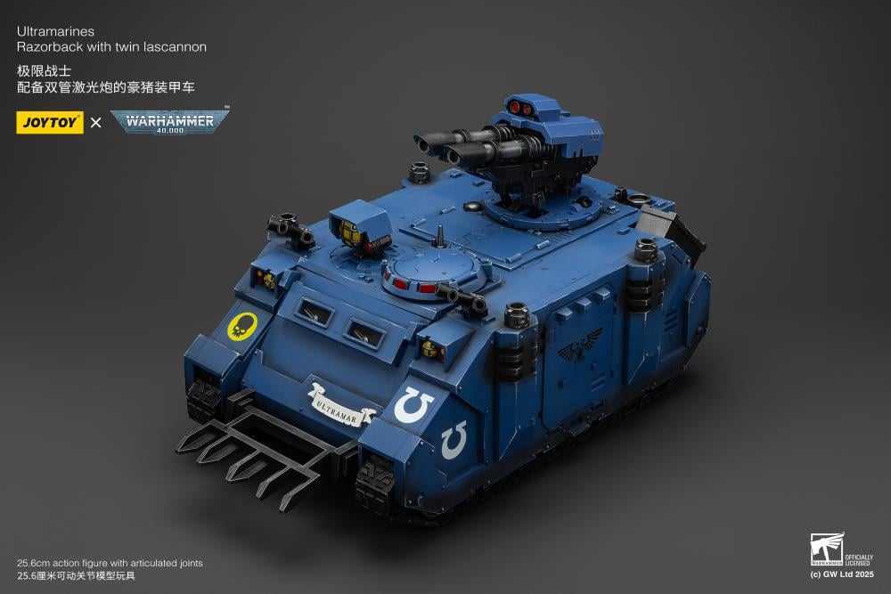 Warhammer 40K Ultramarines Razorback with Twin Lascannon 1/18 Scale Vehicle Gallery Image 11