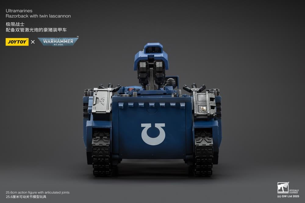 Warhammer 40K Ultramarines Razorback with Twin Lascannon 1/18 Scale Vehicle Gallery Image 8