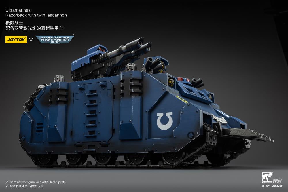 Warhammer 40K Ultramarines Razorback with Twin Lascannon 1/18 Scale Vehicle Gallery Image 15