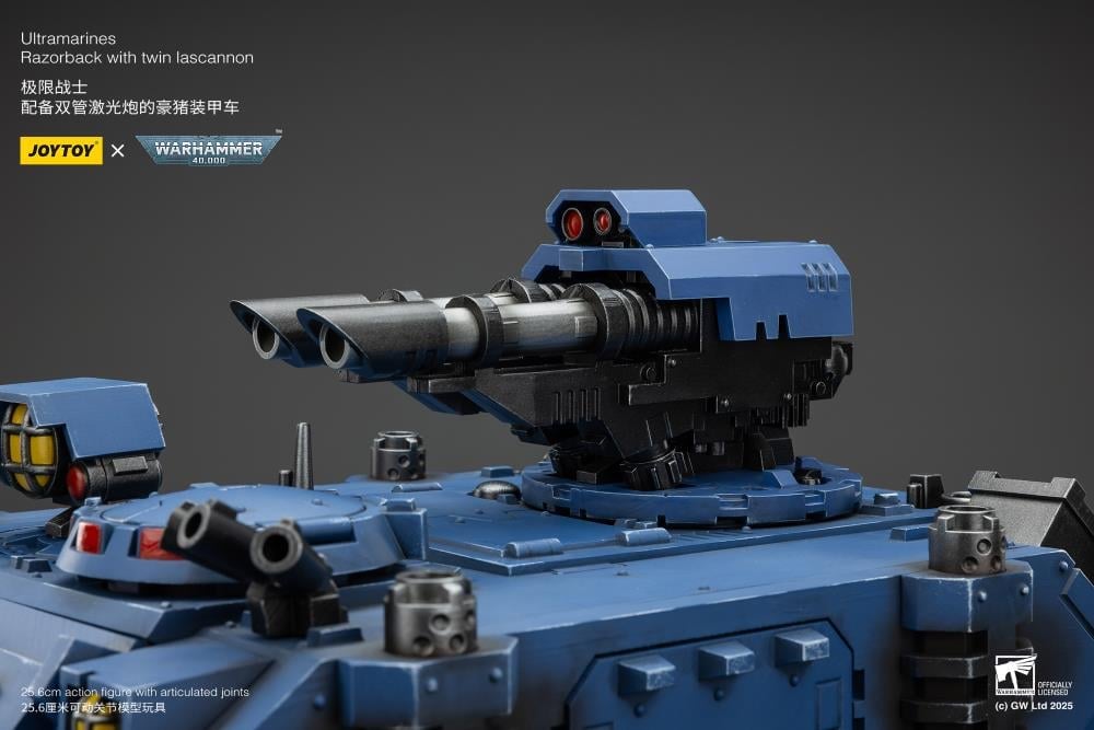 Warhammer 40K Ultramarines Razorback with Twin Lascannon 1/18 Scale Vehicle Gallery Image 26