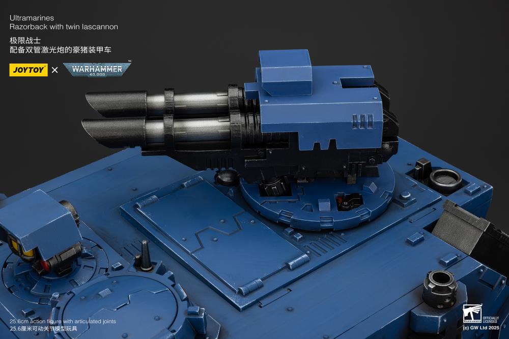 Warhammer 40K Ultramarines Razorback with Twin Lascannon 1/18 Scale Vehicle Gallery Image 24
