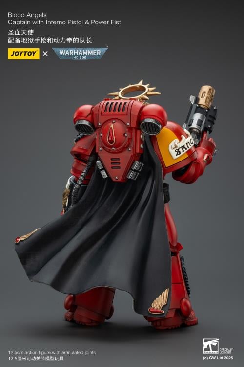 Warhammer 40K Blood Angels Captain with Inferno Pistol & Power Fist 1/18 Scale Action Figure Gallery Image 8