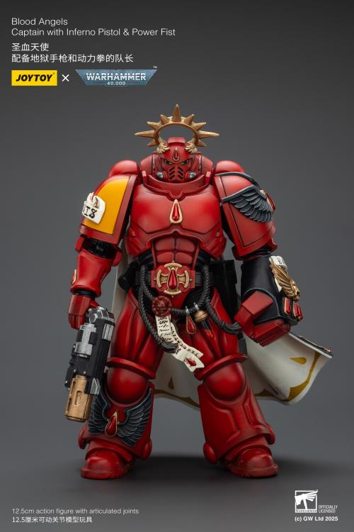 Warhammer 40K Blood Angels Captain with Inferno Pistol & Power Fist 1/18 Scale Action Figure Gallery Image 9