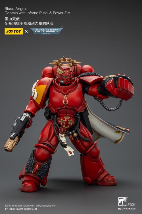 Warhammer 40K Blood Angels Captain with Inferno Pistol & Power Fist 1/18 Scale Action Figure Gallery Image 6