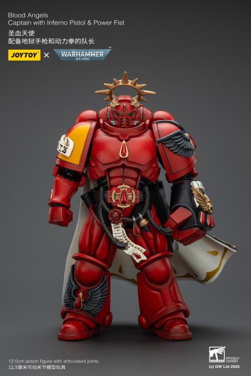 Warhammer 40K Blood Angels Captain with Inferno Pistol & Power Fist 1/18 Scale Action Figure Gallery Image 10