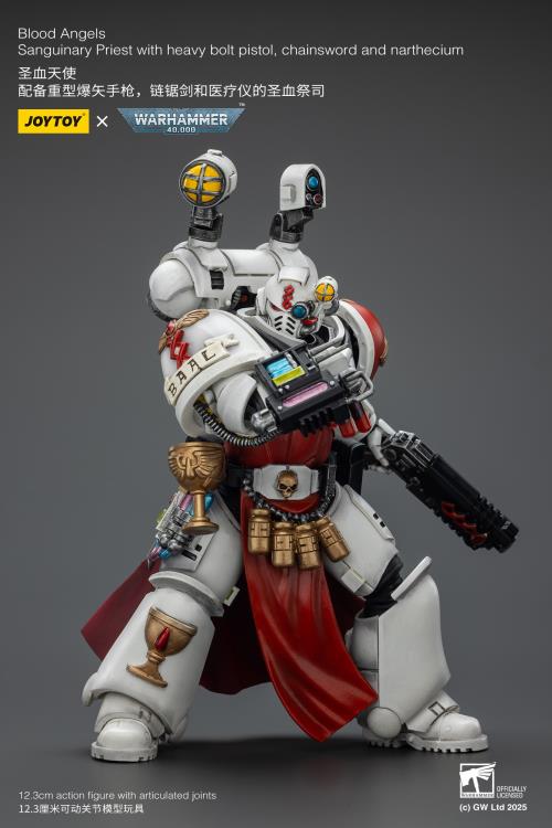 Warhammer 40K Blood Angels Sanguinary Priest 1/18 Scale Action Figure Gallery Image 4