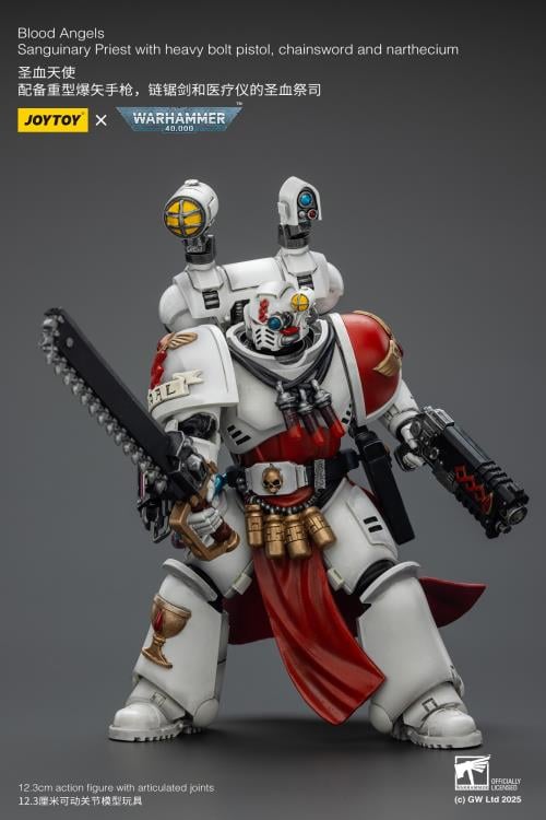 Warhammer 40K Blood Angels Sanguinary Priest 1/18 Scale Action Figure Gallery Image 3
