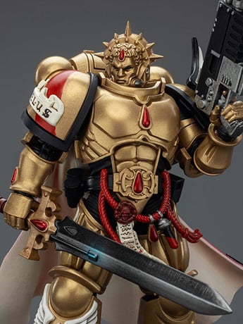 Warhammer 40K Blood Angels Captain with Heavy Bolt Pistol & Power Sword 1/18 Scale Action Figure Gallery Image 2