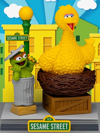 Sesame Street D-Stage DS-177 Oscar & Big Bird Statue