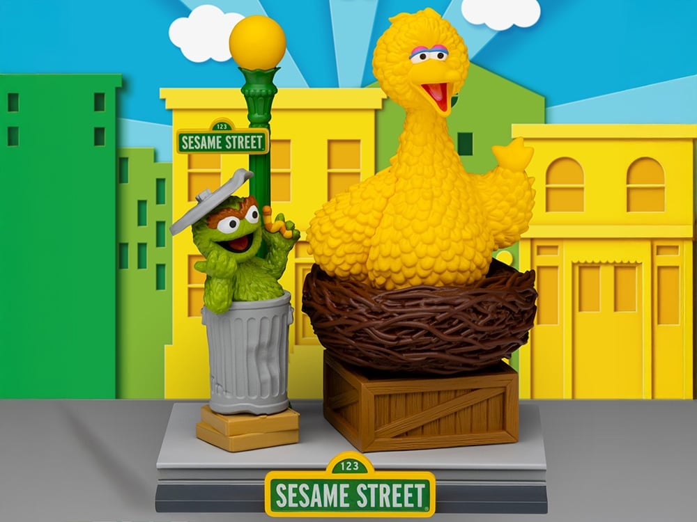 Sesame Street D-Stage DS-177 Oscar & Big Bird Statue