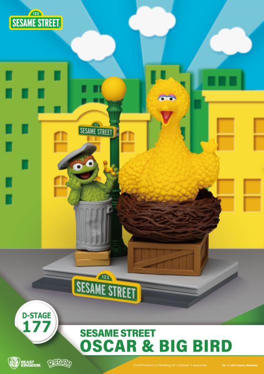 Sesame Street D-Stage DS-177 Oscar & Big Bird Statue