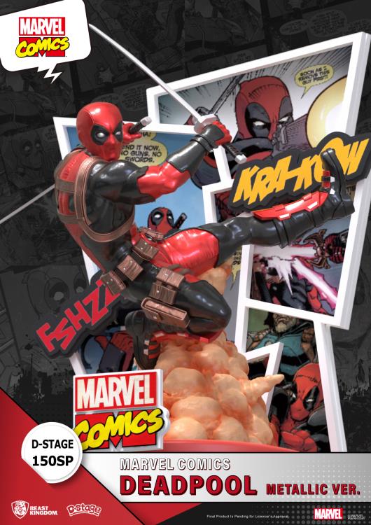 Marvel Comics D-Stage DS-150SP Deadpool (Metallic Ver.) Statue Gallery Image 5