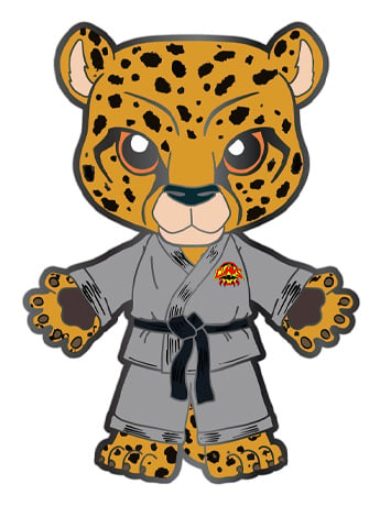 Zoo Jitsu Fighters Chico the Cheetah SDCC 2025 Exclusive Enamel Pin Gallery Image 2