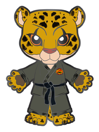 Zoo Jitsu Fighters Jairo the Jaguar SDCC 2025 Exclusive Enamel Pin Gallery Image 2