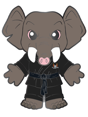 Zoo Jitsu Fighters Ekko the Elephant SDCC 2025 Exclusive Enamel Pin Gallery Image 2