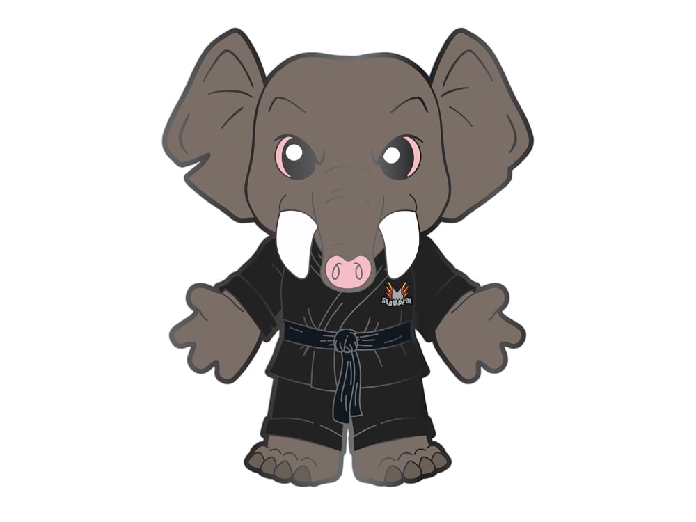 Zoo Jitsu Fighters Ekko the Elephant SDCC 2025 Exclusive Enamel Pin Gallery Image 1