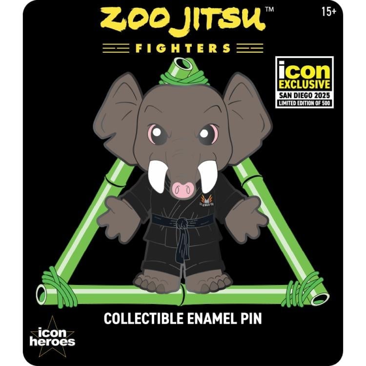 Zoo Jitsu Fighters Ekko the Elephant SDCC 2025 Exclusive Enamel Pin Gallery Image 4