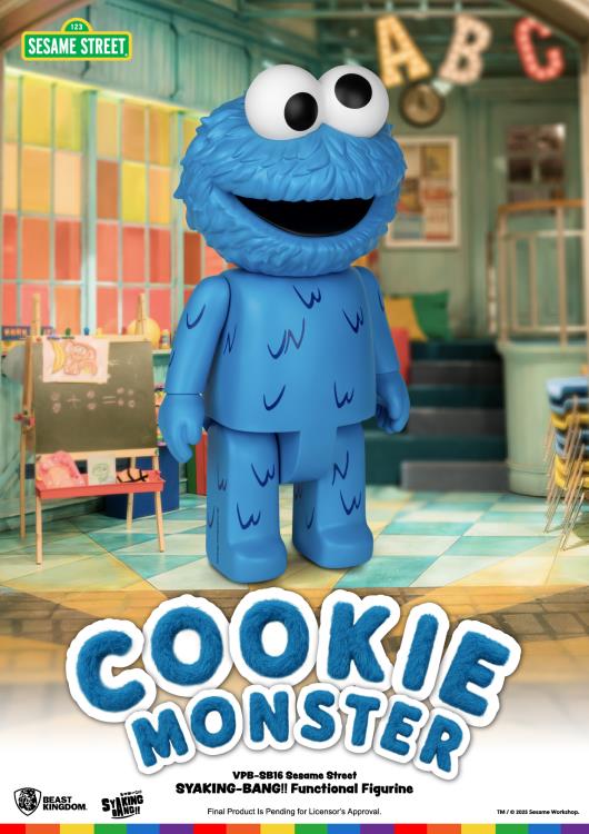 Sesame Street Syaking-Bang!! Cookie Monster Vinyl Piggy Bank Gallery Image 4