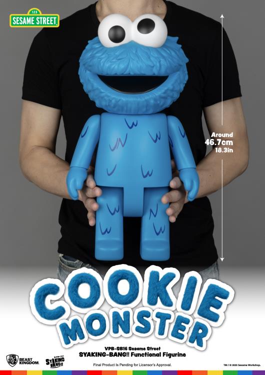 Sesame Street Syaking-Bang!! Cookie Monster Vinyl Piggy Bank Gallery Image 8