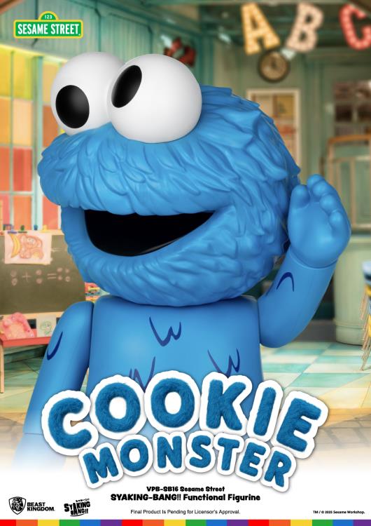 Sesame Street Syaking-Bang!! Cookie Monster Vinyl Piggy Bank Gallery Image 6