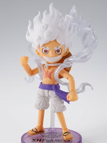 One Piece S.H.Figuarts x World Collectable Figure Monkey D. Luffy (Gear 5 Ver.) Exclusive Action Figure Gallery Image 2