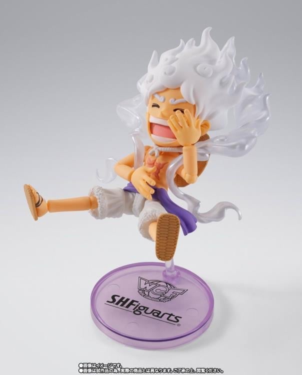 One Piece S.H.Figuarts x World Collectable Figure Monkey D. Luffy (Gear 5 Ver.) Exclusive Action Figure Gallery Image 3