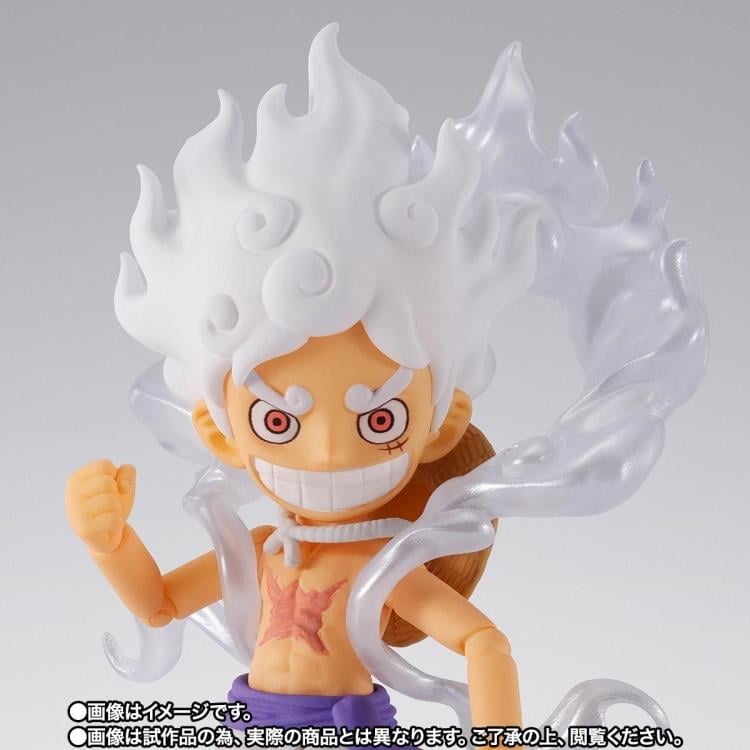 One Piece S.H.Figuarts x World Collectable Figure Monkey D. Luffy (Gear 5 Ver.) Exclusive Action Figure Gallery Image 8