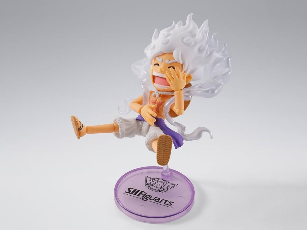 One Piece S.H.Figuarts x World Collectable Figure Monkey D. Luffy (Gear 5 Ver.) Exclusive Action Figure Gallery Image 1