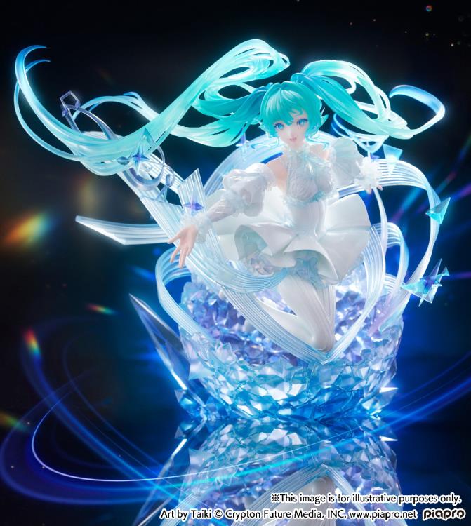 Vocaloid Hatsune Miku (Crystal Dress Ver.) 1/7 Scale Shibuya Scramble Figure Gallery Image 9