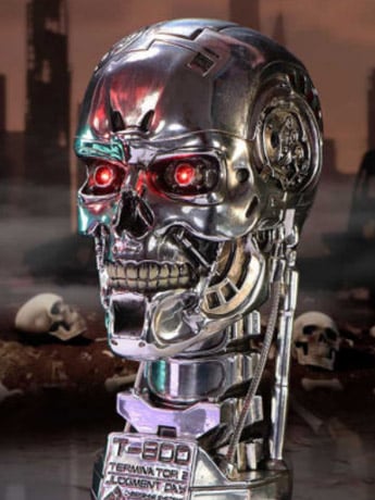 Terminator 2: Judgement Day T-800 Terminator Light-Up Bust Figurine Gallery Image 2
