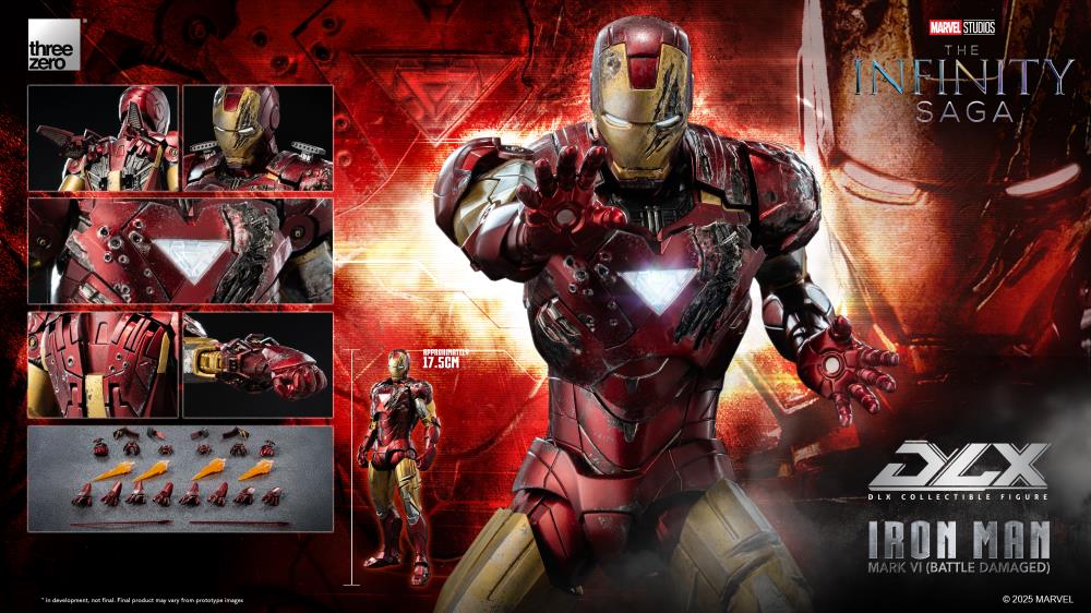 Marvel: The Infinity Saga DLX Iron Man Mark 6 (Battle Damaged Ver