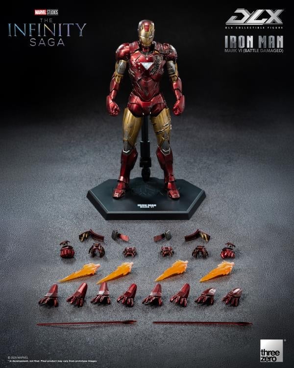 Marvel: The Infinity Saga DLX Iron Man Mark 6 (Battle Damaged Ver