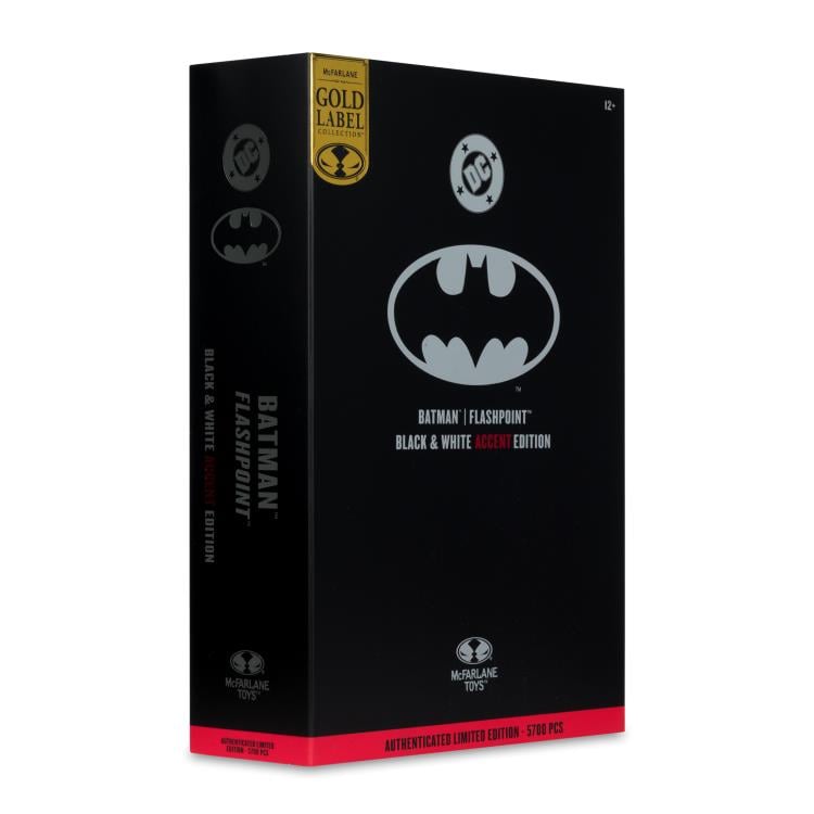 Flashpoint DC Multiverse Batman (Thomas Wayne) BBTS Exclusive Limited Black & White Accent Edition Action Figure Gallery Image 18