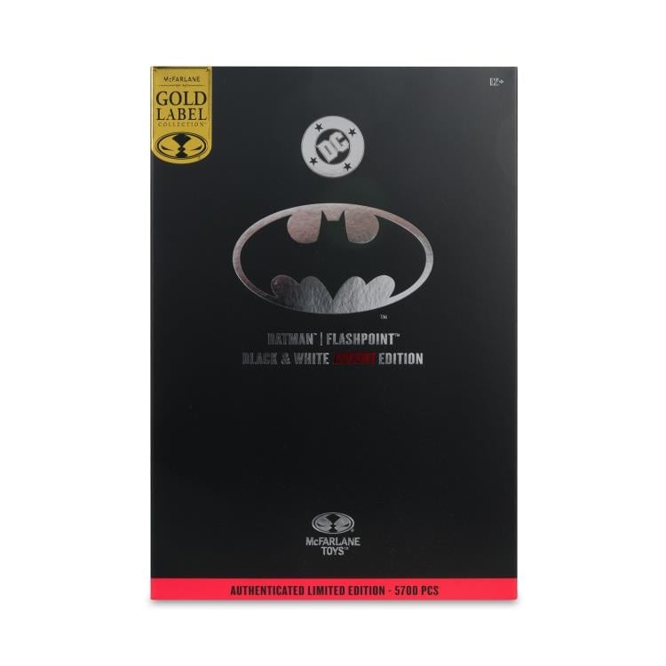 Flashpoint DC Multiverse Batman (Thomas Wayne) BBTS Exclusive Limited Black & White Accent Edition Action Figure Gallery Image 19