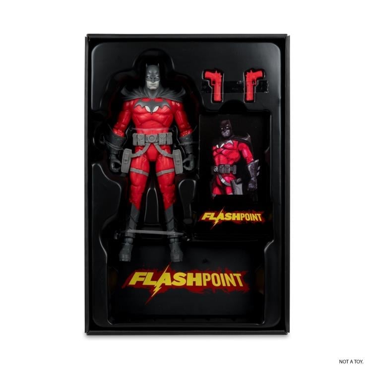 Flashpoint DC Multiverse Batman (Thomas Wayne) BBTS Exclusive Limited Black & White Accent Edition Action Figure Gallery Image 17