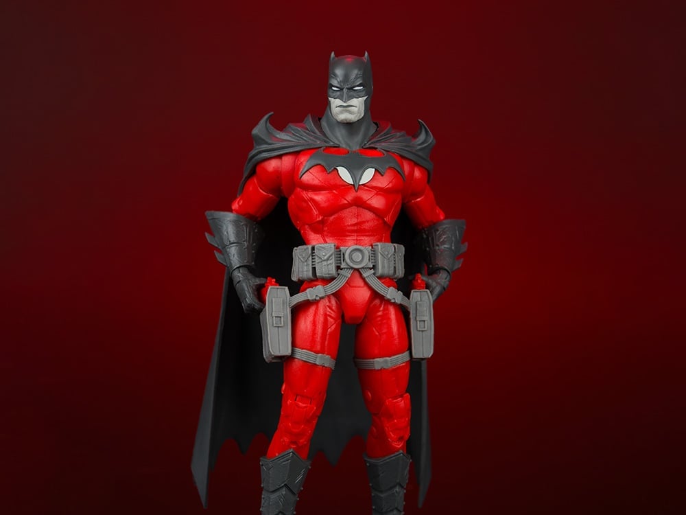 Flashpoint DC Multiverse Batman (Thomas Wayne) BBTS Exclusive Limited Black & White Accent Edition Action Figure Gallery Image 1