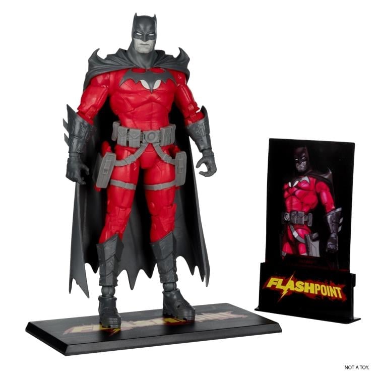 Flashpoint DC Multiverse Batman (Thomas Wayne) BBTS Exclusive Limited Black & White Accent Edition Action Figure Gallery Image 14