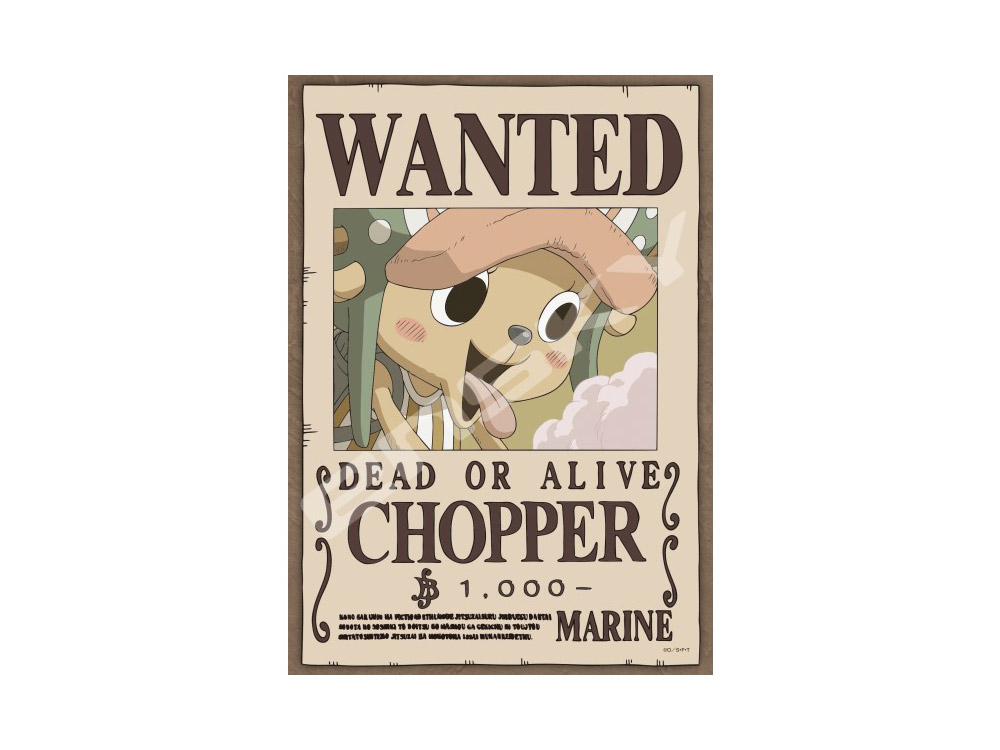 One Piece Tony Tony Chopper Wanted Poster 208-Piece Puzzle Gallery Image 1