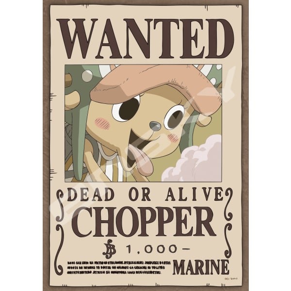 One Piece Tony Tony Chopper Wanted Poster 208-Piece Puzzle Gallery Image 3