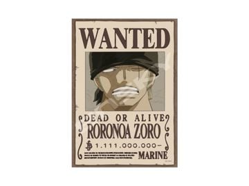One Piece Roronoa Zoro Wanted Poster 208-Piece Puzzle