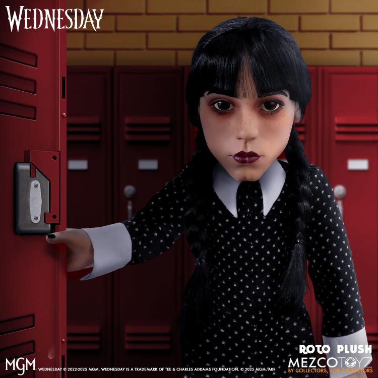 Wednesday Mezco Designer Series Wednesday Roto Plush Doll Gallery Image 5