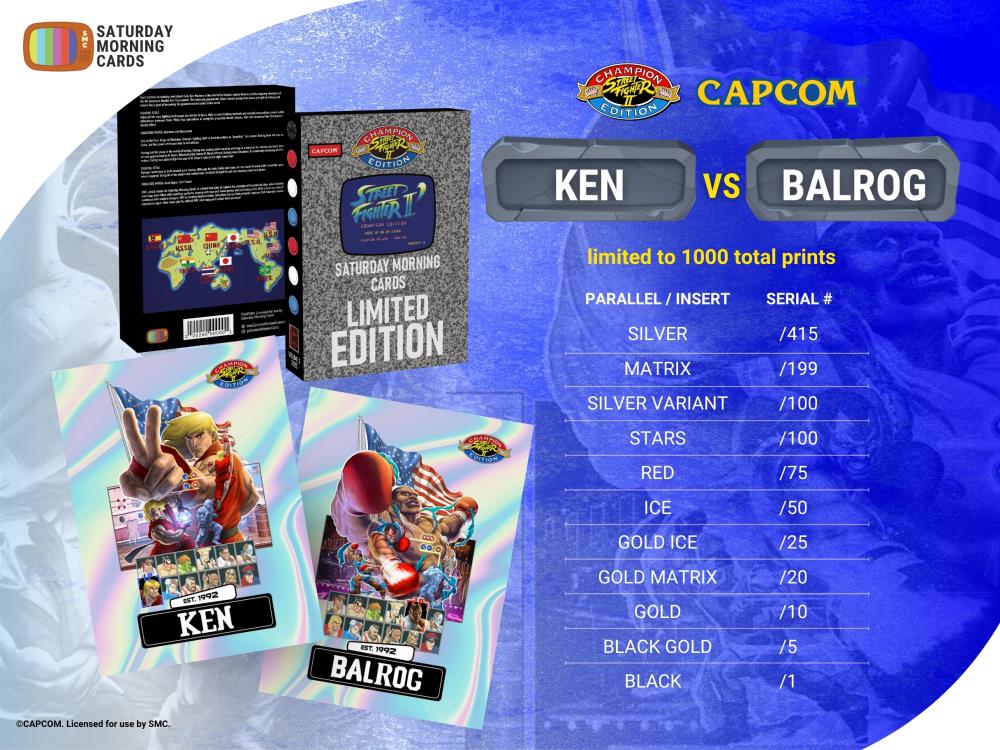 Street Fighter 2 Vol. 3 Ken VS. Balrog 2025 Dual Cards Limited Edition Collectible Gallery Image 5