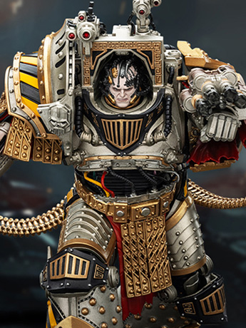 Warhammer: The Horus Heresy Iron Warriors Perturabo, Primarch of the IVth Legion 1/18 Scale Action Figure Gallery Image 2