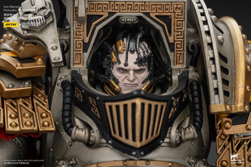Warhammer: The Horus Heresy Iron Warriors Perturabo, Primarch of the IVth Legion 1/18 Scale Action Figure Gallery Image 11