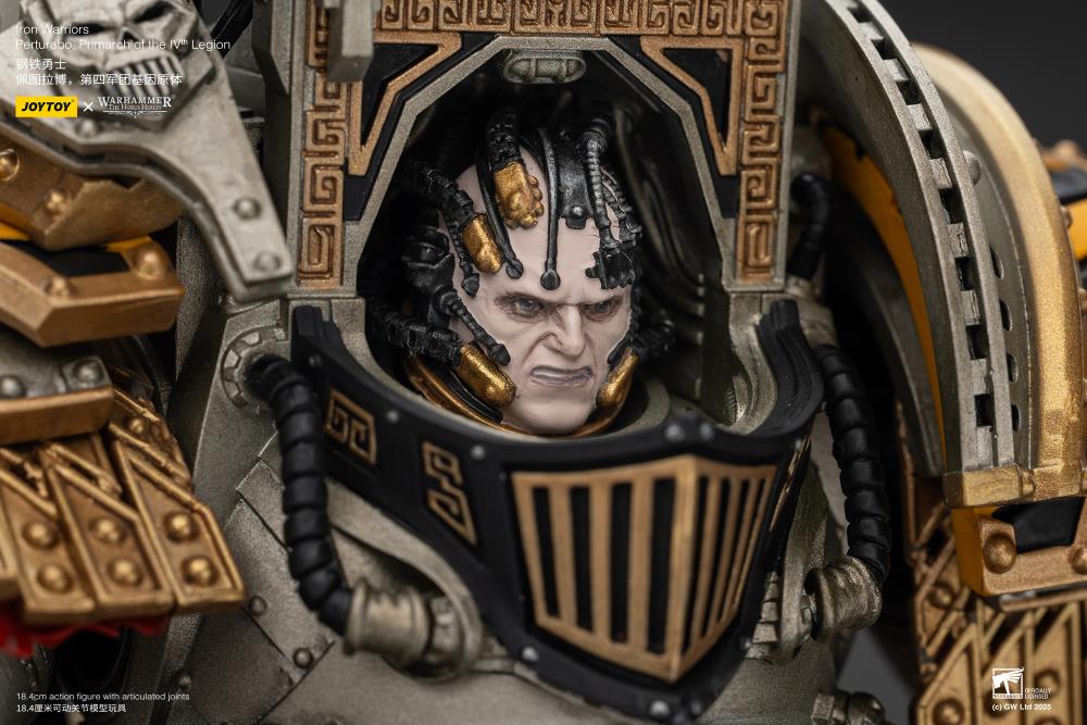 Warhammer: The Horus Heresy Iron Warriors Perturabo, Primarch of the IVth Legion 1/18 Scale Action Figure Gallery Image 12