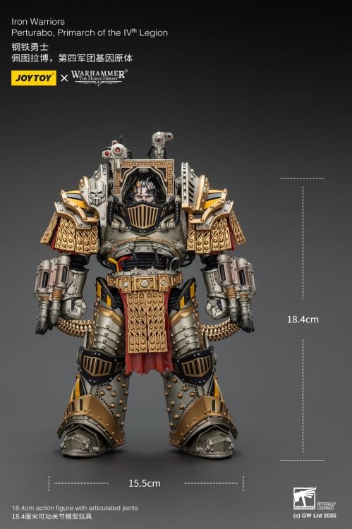 Warhammer: The Horus Heresy Iron Warriors Perturabo, Primarch of the IVth Legion 1/18 Scale Action Figure Gallery Image 17