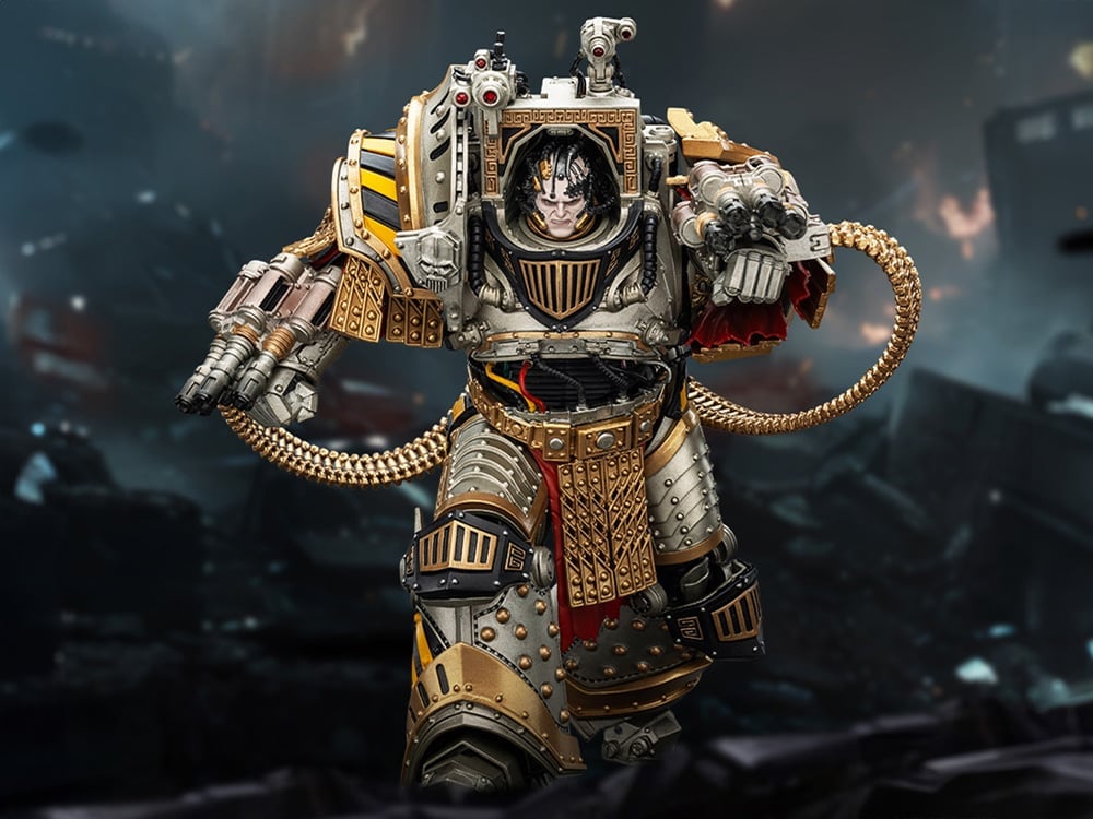 Warhammer: The Horus Heresy Iron Warriors Perturabo, Primarch of the IVth Legion 1/18 Scale Action Figure Gallery Image 1