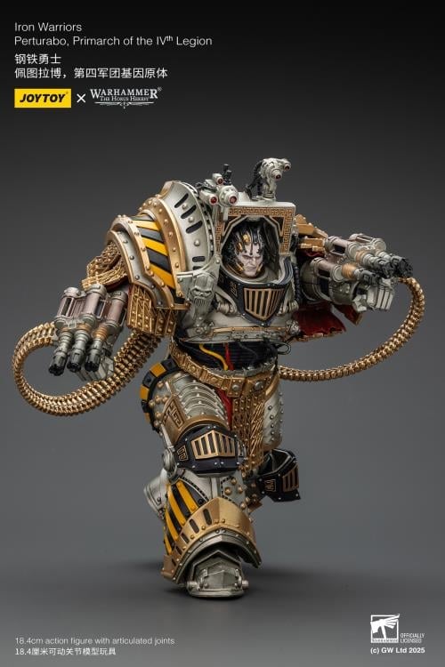 Warhammer: The Horus Heresy Iron Warriors Perturabo, Primarch of the IVth Legion 1/18 Scale Action Figure Gallery Image 9